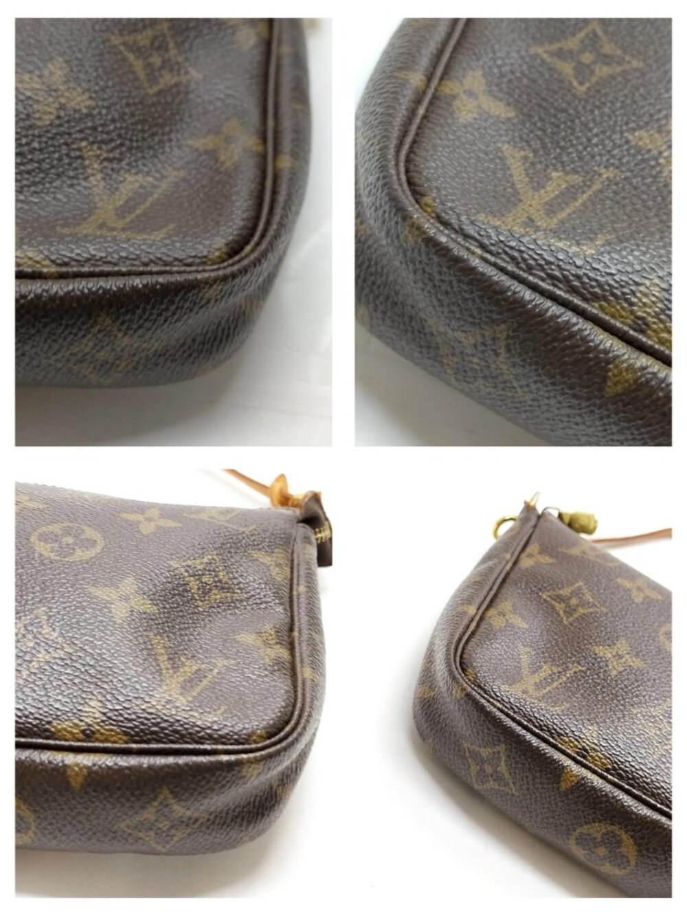 Authentic Louis Vuitton Pochette Accessoires Monogram Canvas Shoulder Bag - Picture 9 of 16